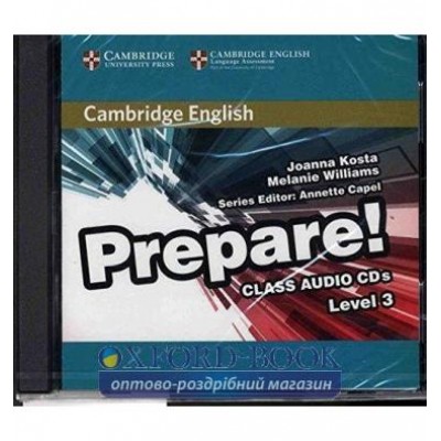 Диск Cambridge English Prepare! Level 3 Class Audio CDs (2) Capel, A ISBN 9780521180573 заказать онлайн оптом Украина
