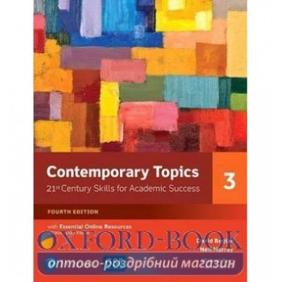Книга Contemporary Topics 4ed 3 Bk with EssntlOnlnRsrcs ISBN 9780134400792 замовити онлайн