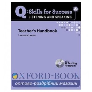 Книга для вчителя Skills for Success Listening and Speaking 4 Teachers Book with CD-ROM ISBN 9780194756181