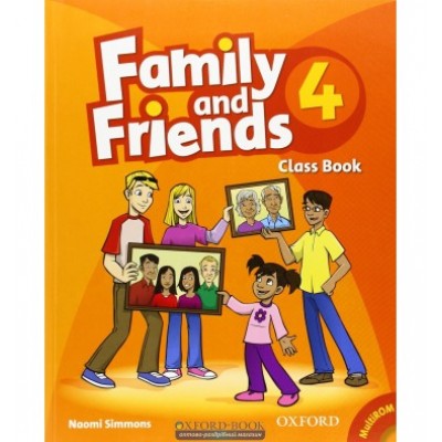 Підручник Family & Friends 4 Class book + MultiROM заказать онлайн оптом Украина