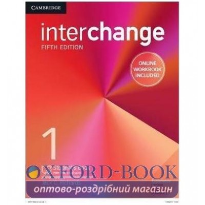 Підручник Interchange 5th Edition 1 Students Book with Online Self-Study and Online workbook ISBN 9781316620441 замовити онлайн