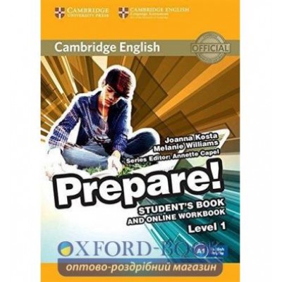 Підручник Cambridge English Prepare! 1 Students Book with Online Workbook ISBN 9781107497153 замовити онлайн