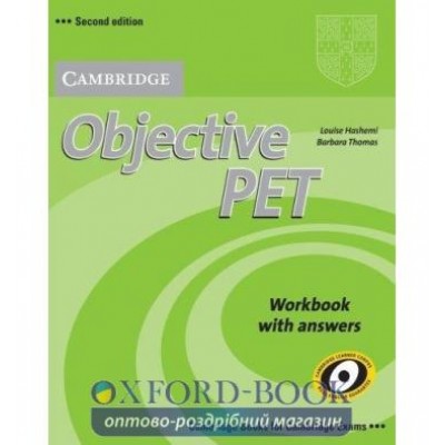 Робочий зошит Objective PET 2nd Edition Workbook with key ISBN 9780521732710 замовити онлайн