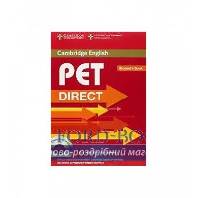 Підручник Direct Cambridge PET Students Pack (SB with CD-ROM and workbook without answers) ISBN 9780521167222 замовити онлайн