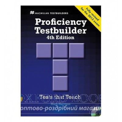 Тести Proficiency Testbuilder 4th Edition without key with Audio CDs ISBN 9780230436930 замовити онлайн