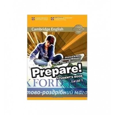 Підручник Cambridge English Prepare! Level 1 Students Book Kosta, J ISBN 2000096221974 замовити онлайн