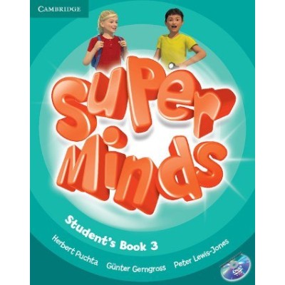 Підручник Super Minds 3 Students Book with DVD-ROM Puchta, H ISBN 9780521221689 заказать онлайн оптом Украина