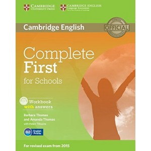 Робочий зошит Complete First for Schools workbook with answers with Audio CD ISBN 9781107656345