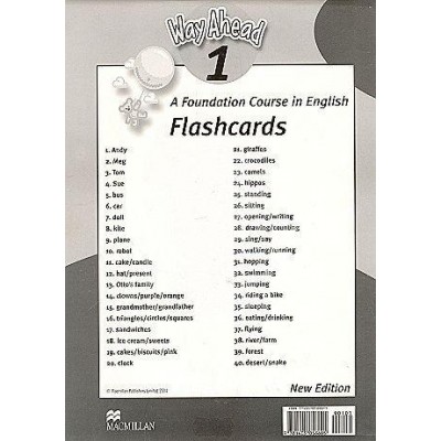 Картки Way Ahead Revised 1 Flashcards ISBN 9781405058605 заказать онлайн оптом Украина