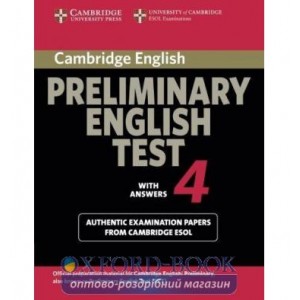 Книга Cambridge Preliminary English Test 4 Examination Papers with key ISBN 9780521755283