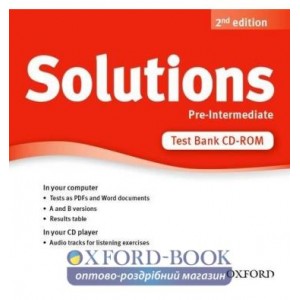 Тести Solutions 2nd Edition Pre-Intermediate Test Bank CD-ROM ISBN 9780194553407