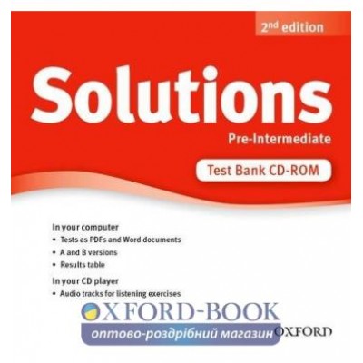 Тести Solutions 2nd Edition Pre-Intermediate Test Bank CD-ROM ISBN 9780194553407 заказать онлайн оптом Украина