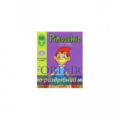 Книга Primary Readers Level 1 Pinocchio with CD-ROM ISBN 2000062793016 заказать онлайн оптом Украина