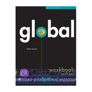 Робочий зошит Global Beginner Workbook with key and Audio CD ISBN 9780230430181