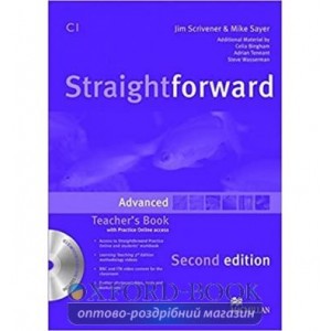 Книга для вчителя Straightforward Second Edition Advanced Teachers Book with CD-ROM and Practice Online access John Waterman