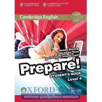 Підручник Cambridge English Prepare! Level 4 Students Book including Companion for Ukraine ISBN 9780521180276 заказать онлайн оптом Украина