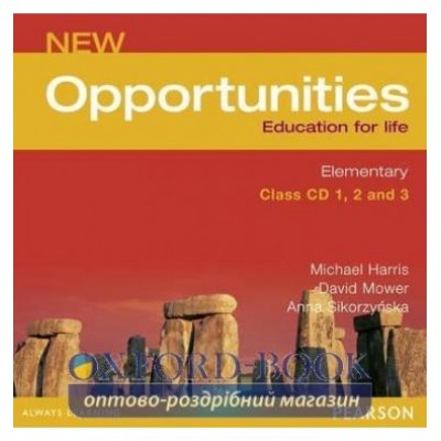 Диск Opportunities Elementary New Class CD (3) adv ISBN 9780582851894-L замовити онлайн