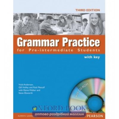 Grammar Practice for Pre-Interm with key with CD ISBN 9781405852968 заказать онлайн оптом Украина