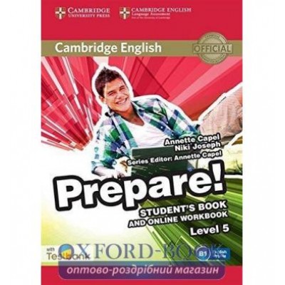 Підручник Cambridge English Prepare! 5 Students Book with Online Workbook with Testbank ISBN 9781107497924 замовити онлайн