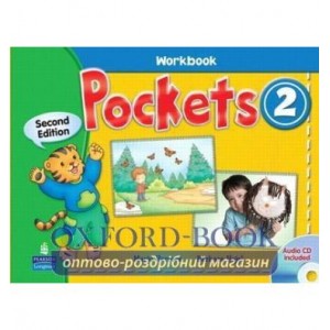 Робочий зошит Pockets 2 Workbook +Audio CD ISBN 9780136038535