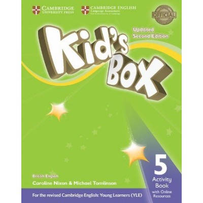 Робочий зошит Kids Box Updated 2nd Edition 5 Activity Book with Online Resources Nixon, C ISBN 9781316628782 заказать онлайн оптом Украина