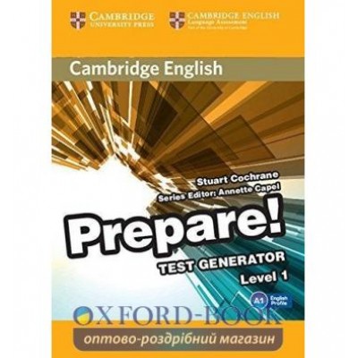 Тести Cambridge English Prepare! 1 Test Generator CD-ROM ISBN 9788490361641 замовити онлайн