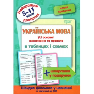 Найкращий довідник Українська мова в таблицях і схемах 5-11 класи Омелянчук 9789669397355 Торсінг
