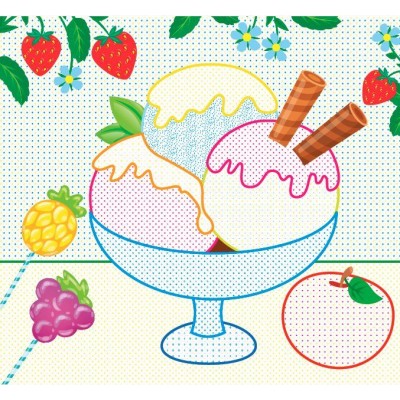 Водні розмальовки з наліпками Яскраві солодощі 9786175440568 УЛА заказать онлайн оптом Украина
