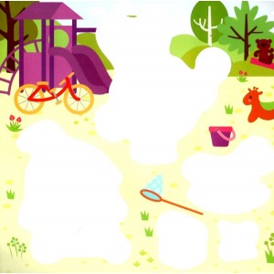 Малюшарики Ігри на подвір'ї Багаторазові водяні розмальовки Кієнко 9789669397874 Торсінг