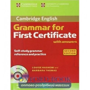 Граматика Cambridge Grammar for First Certificate Book with Answers and Audio CD Hashemi, L ISBN 9780521690874
