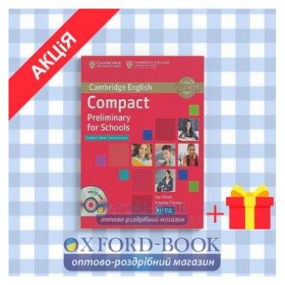 Підручник Compact Preliminary for Schools Students Book without key with CD-ROM ISBN 9781107694095 замовити онлайн