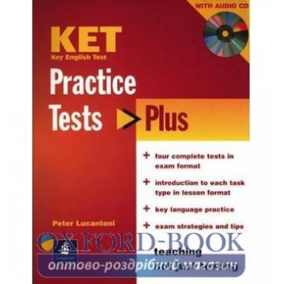 Підручник KET Practice Tests Plus Students Book + CD New ISBN 9781405822848 замовити онлайн