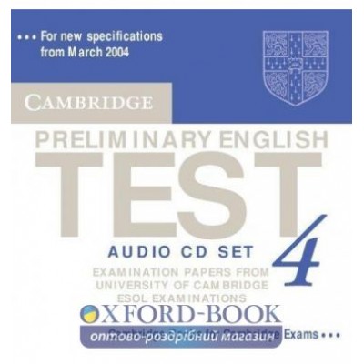 Тести Cambridge Preliminary English Test 4 Audio CDs ISBN 9780521755313 замовити онлайн