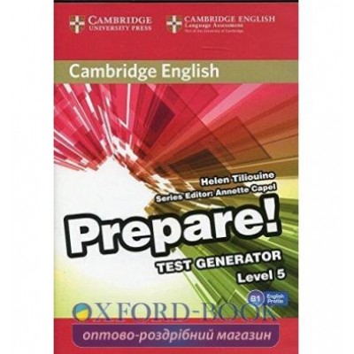 Тести Cambridge English Prepare! 5 Test Generator CD-ROM ISBN 9788490369227 заказать онлайн оптом Украина