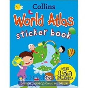 Книга World Atlas. Sticker Book ISBN 9780007481446