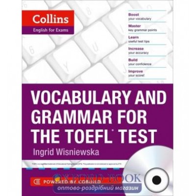 Граматика Vocabulary and Grammar for the TOEFL Test with Audio Available Online Wisniewska, I ISBN 9780007499663 заказать онлайн оптом Украина