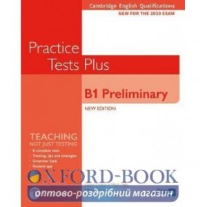 Підручник Practice Tests Plus Cambridge B1 Preliminary Student Book -key ISBN 9781292282152