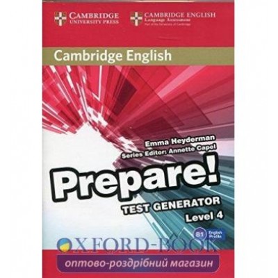 Тести Cambridge English Prepare! 4 Test Generator CD-ROM ISBN 9788490361702 замовити онлайн