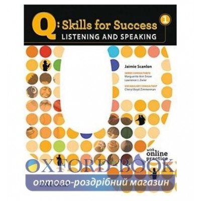 Підручник Skills for Success Listening and Speaking 1 Students Book with Online Practice ISBN 9780194756105 замовити онлайн
