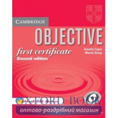 Робочий зошит Objective FCE Second edition Workbook with answers ISBN 9780521700672 замовити онлайн
