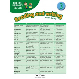 Книга Oxford Primary Skills Reading and Writing 3 ISBN 9780194674041