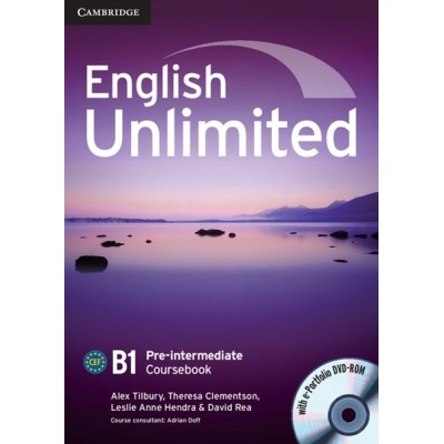 Підручник English Unlimited Pre-intermediate Coursebook with e-Portfolio Tilbury, A ISBN 9780521697774 заказать онлайн оптом Украина