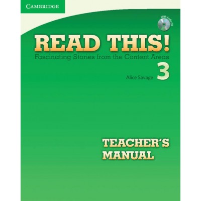 Read This! 3 Teachers Manual + CD Savage, A ISBN 9780521747943 заказать онлайн оптом Украина