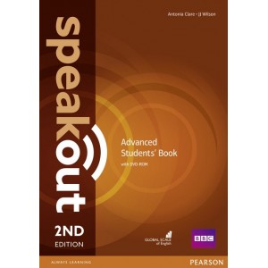 Підручник SpeakOut 2nd Edition Advanced Students Book with DVD-ROM ISBN 9781292115900