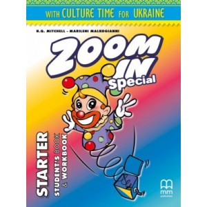 Підручник Zoom in Starter Students Book+workbook with CD-ROM with Culture Time for Ukraine Mitchell, H ISBN 9786180509250