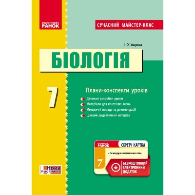 Сучасний майстер-клас Біологія Плани-конспекти уроків 7 клас заказать онлайн оптом Украина