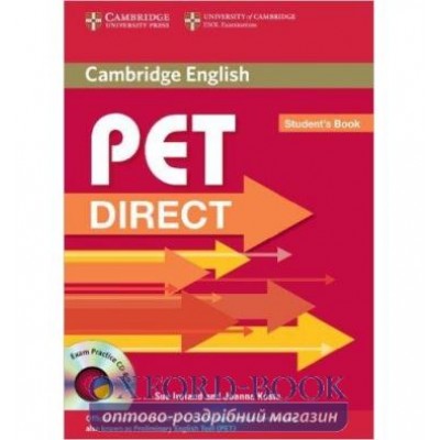 Підручник Direct Cambridge PET Students Book with CD-ROM ISBN 9780521167116 заказать онлайн оптом Украина