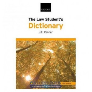 Книга The Law Students Dictionary 13th Edition ISBN 9780199218998