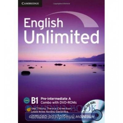 Підручник English Unlimited Combo Pre-intermediate A Students Book+workbook DVD-ROMs (2) Tilbury, A ISBN 9781107621510 заказать онлайн оптом Украина