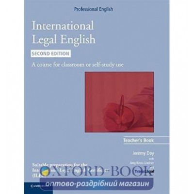 Книга для вчителя International Legal English Second edition Teachers Book Day, J ISBN 9780521279468 замовити онлайн